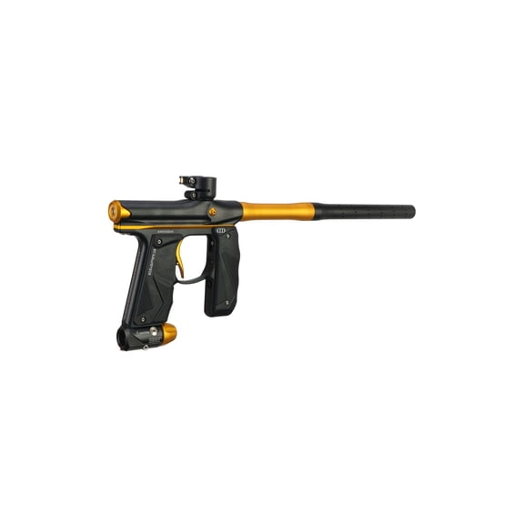 Empire Mini GS Paintball Marker Gun 2 Piece Barrel Dust Black and Gold, Electric