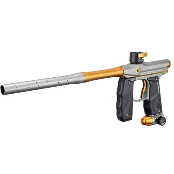 Empire Mini GS Paintball Marker Gun 2 Piece Barrel Dust Silver and Gold, Electric