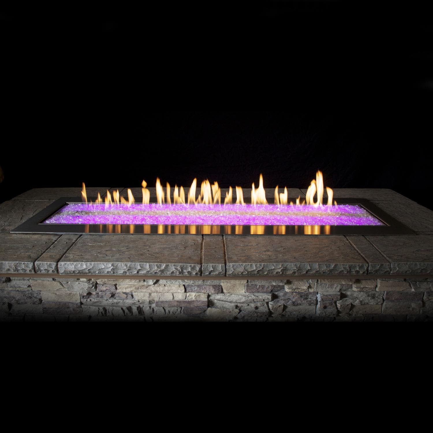 Empire OL60TP18P 60 in. Propane Manual Linear Fire Pit LED, Multi Color