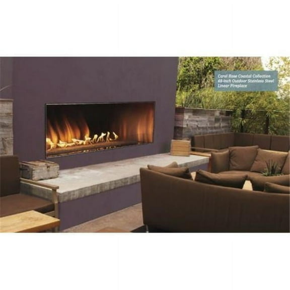 Empire Paintball 48" Multicolor LED lighting Propane Gas Outdoor Fireplace