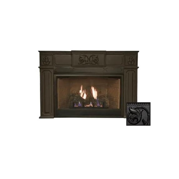 Empire SAK20 Black Cast Iron Surround Kit for Small Innsbrook Direct Vent Clean-Face Fireplace Inserts