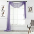 thumbnail image 1 of Empire Sheer Voile Window Valence Scarf 216" LONG, 1 of 2