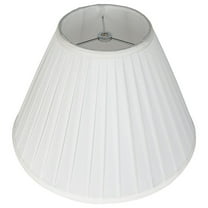 Empire Side Pleat Lamp Shade, 8" Top, 16" Bottom, 11" Slant Off White 13 to 18 Inches, 7 to 12 Inches 7 to 12 Inches, 13 to 18 Inches