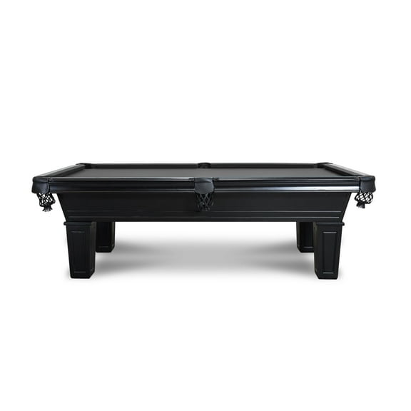 Empire USA - Corona Slate Pool Table W/Premium Billiards Accessories(7FT, Stain Black)