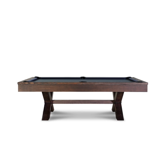 Empire USA Manhattan Slate Pool Table with Premium Billiard Accessories, Brownwash, 8 ft