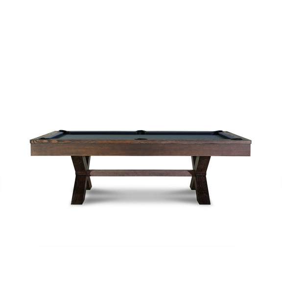 Empire USA - Manhattan Slate Pool Table W/Premium Billiard Accessories (8FT, Brownwash)