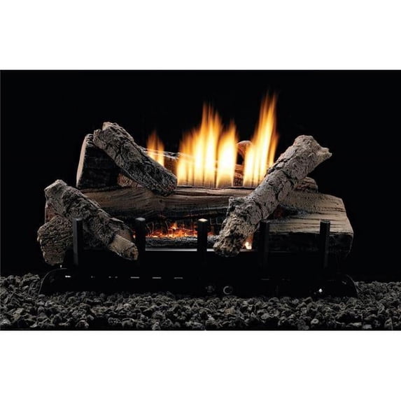 Empire VFDM18LBWP 18 in. 28000 BTU Manual Refractory Propane Refractory Log Set