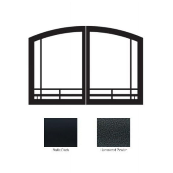 Empire VFR36SMBL Mission Arched Door Set, Black
