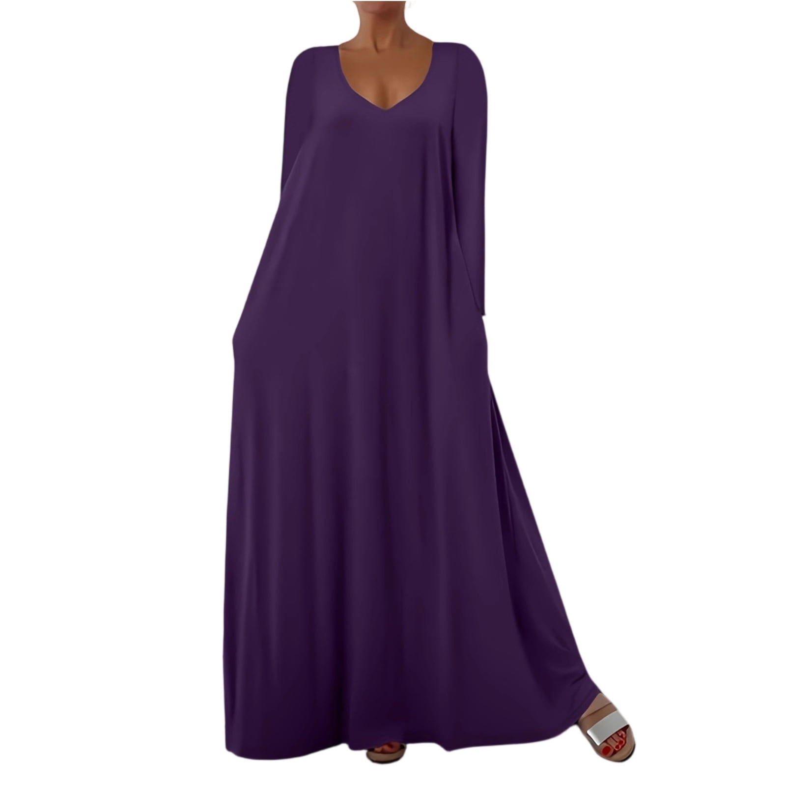 womens empire waist dresses Amazon.com: AUSELILY Women's Dress Long Sleeve V Neck modest midi dresses Color:Dark_Navy Elegant White Dresses Canada