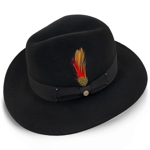 Empire - Walrus Hats Grey Wool Felt Fedora Hat - H7001