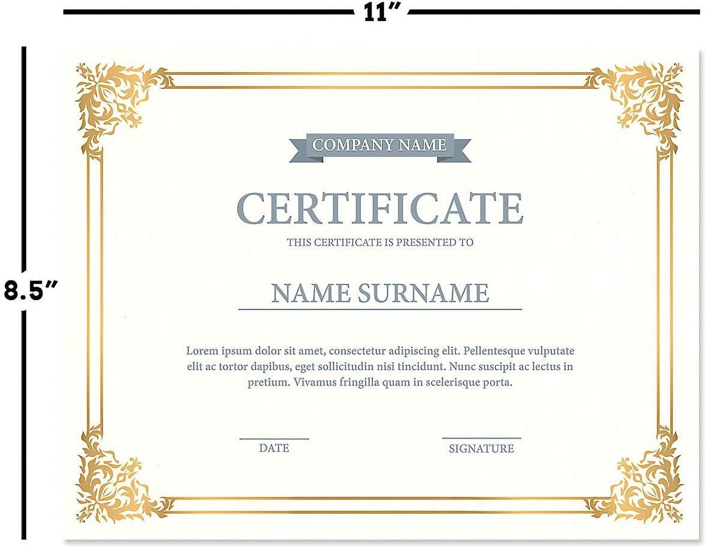 Empire & White Parchment Certificate Papers Pack Of 25, Laser