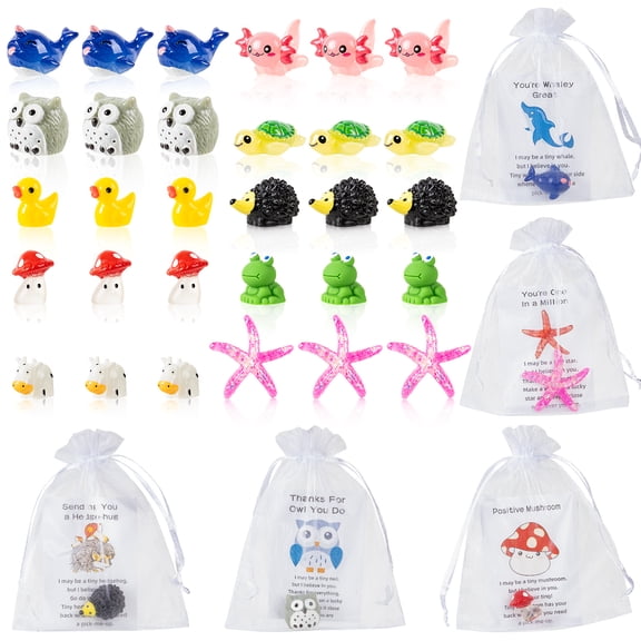 Employee Appreciation Gifts Bulk for Office Volunteer Staff Appreciation Bulk Resin Gifts for Teacher Coworkers Staff Thank You Gift Set with Inspirational Note Cards 30 Pcs Set
