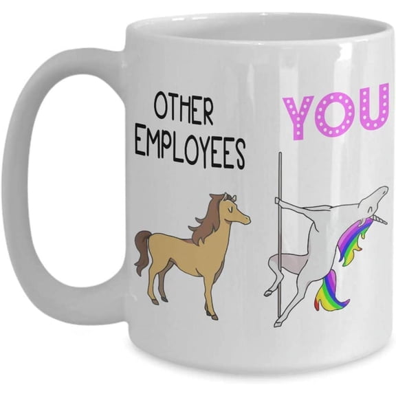 Employee Coffee Mug Gift Idea For Women, Men, Him, Her, Work Friend, Office Appreciation School Graduate Tea Cup