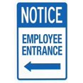 thumbnail image 1 of Employee Entrance With Left Arrow Warning Sign, Do Not Enter Security Metal Signs for Busines Home Outdoor Indoor Road Yard Garage Street Wall Caution Decor 8 x 12 Inch, 1 of 4