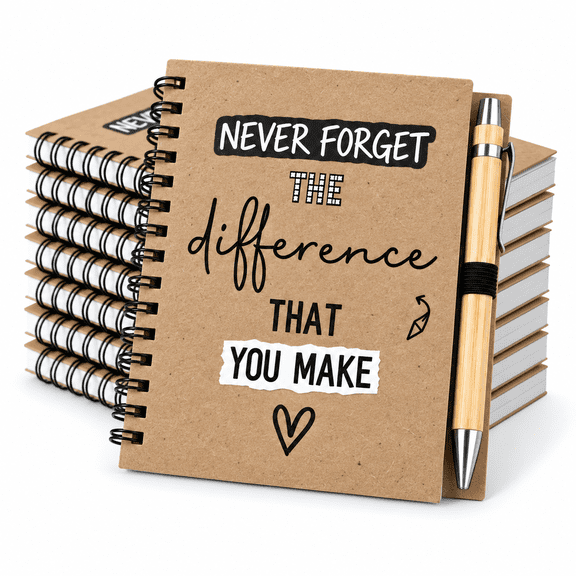 Employee Gifts Bulk for Coworkers Team - Inspirational Protable Notebook Journal with Sticky Notes Ballpoint Pen Thank You Gifts Bulk for Teacher,Nurse,Staff,Office,Volunteer