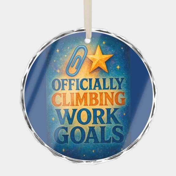 Employee Quote Phrase Expression Appreciation Gift 3" Crystal Glass Christmas Ornament Message Greeting, Wish, Thank You, or Congratulations Keepsake Gift