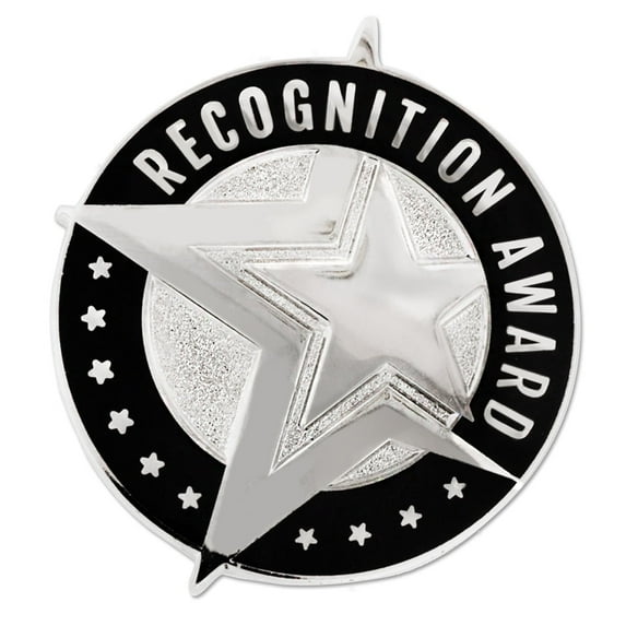 PinMart Employee Recognition Award Star Lapel Pin - Gold or Silver
