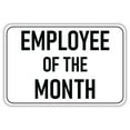 thumbnail image 1 of Employee of the Month Metal Sign Size: 16 x 12 Inch, 1 of 5