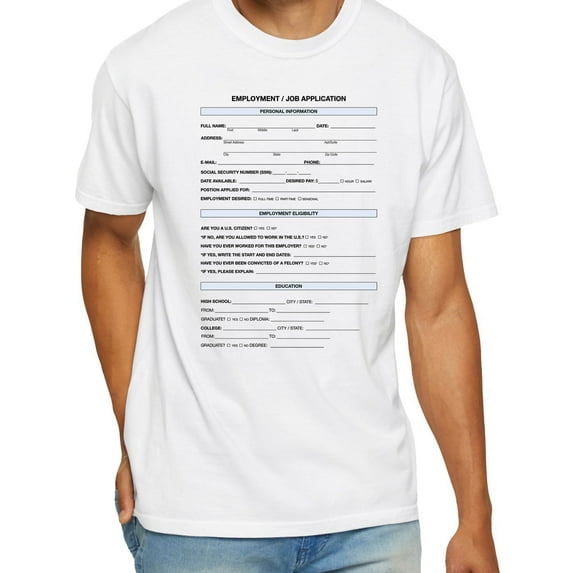 Employment Job Application T-Shirt