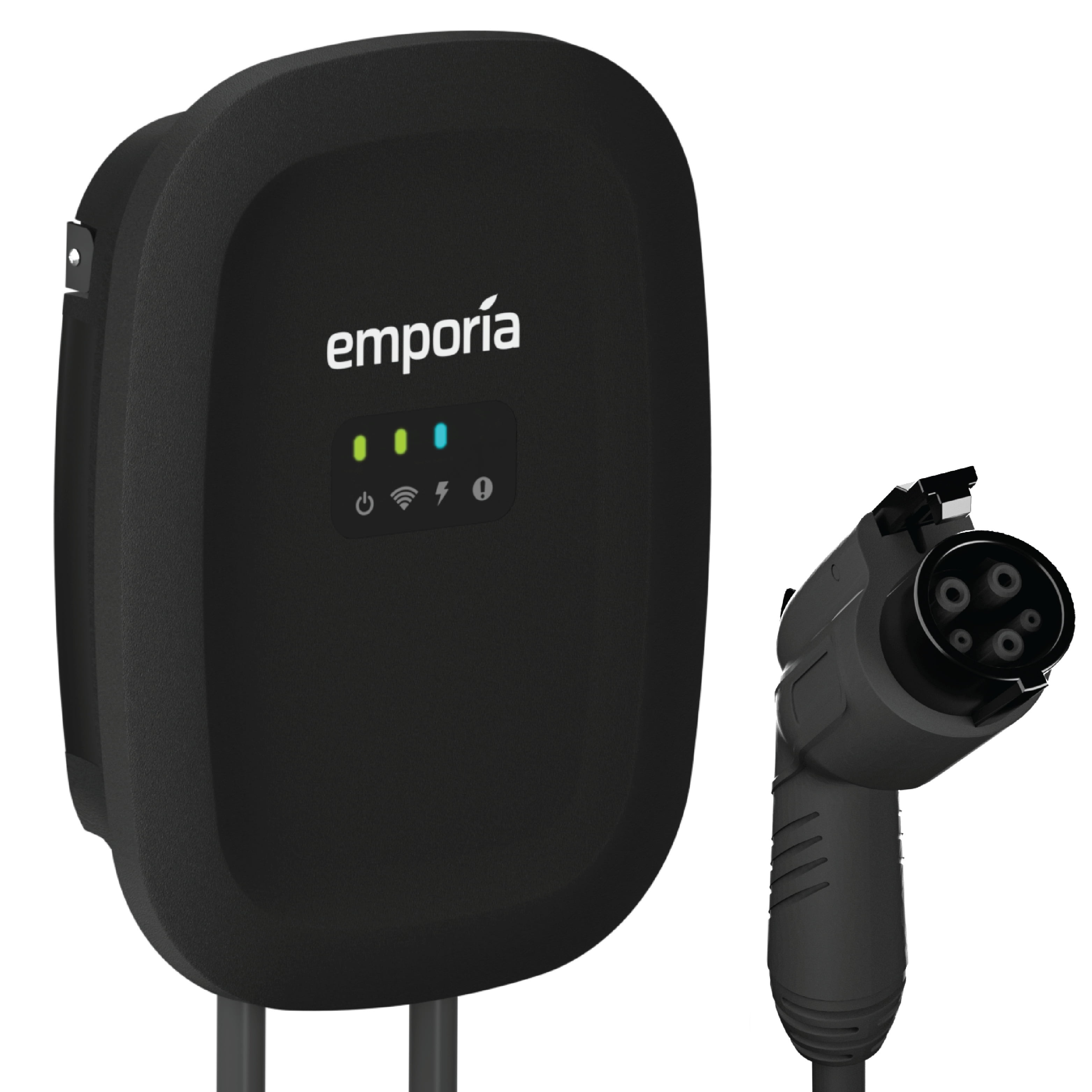 Emporia 48 Amp Level 2 Electric Vehicle Charging Station with 24’ Cable and Wi-Fi