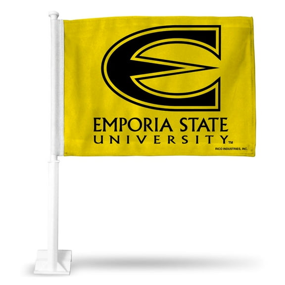 Emporia State NCAA Hornets 14x19 Double Sided Window Mount Car Flag