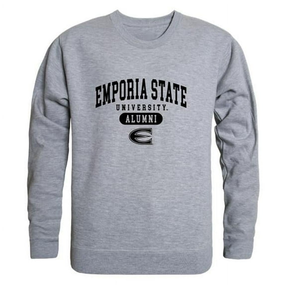 Emporia State University Alumni Fleece T-Shirt, Heather Grey - Large