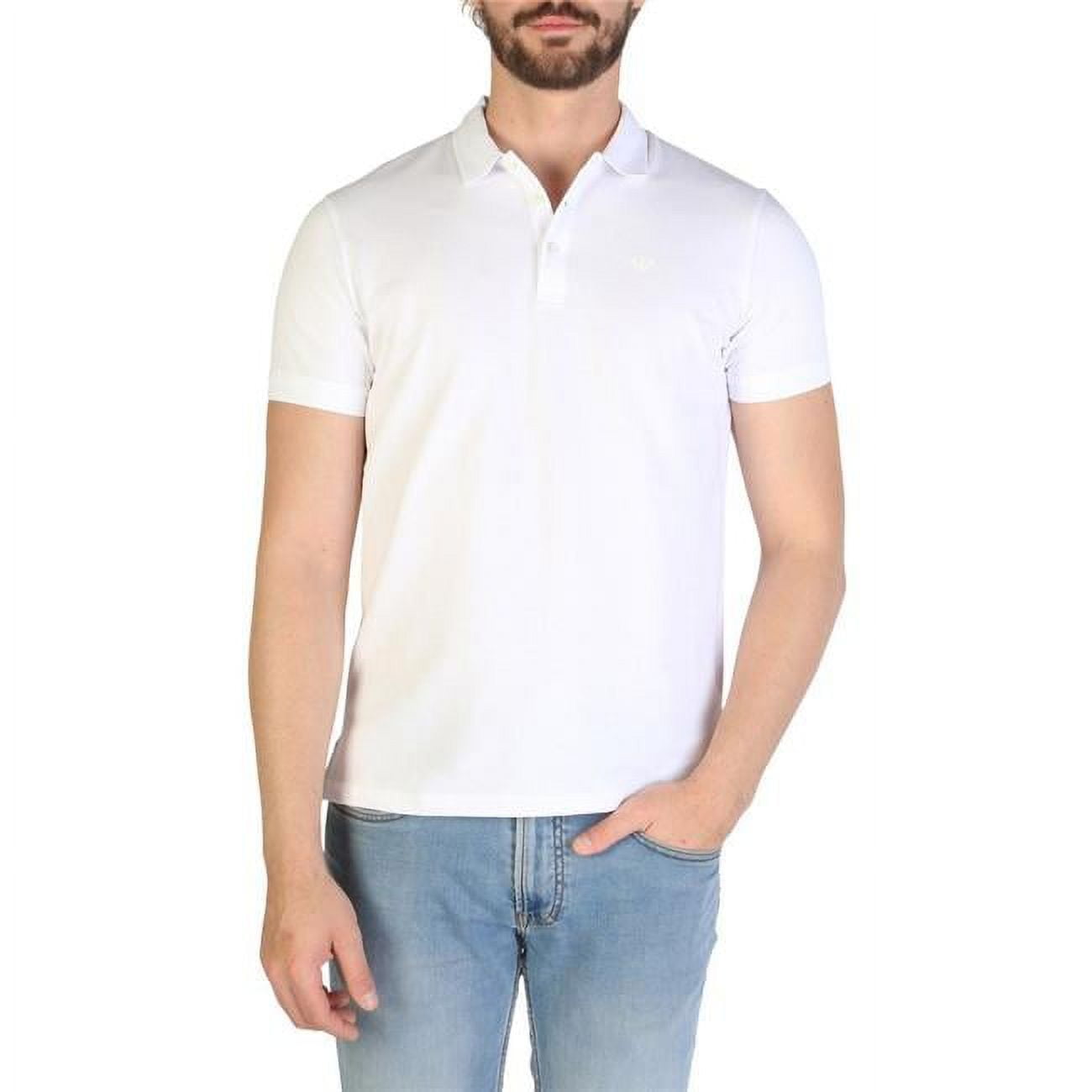 Emporio Armani 8N1F12-1J0SZ-0100-White-XL Mens Polo,