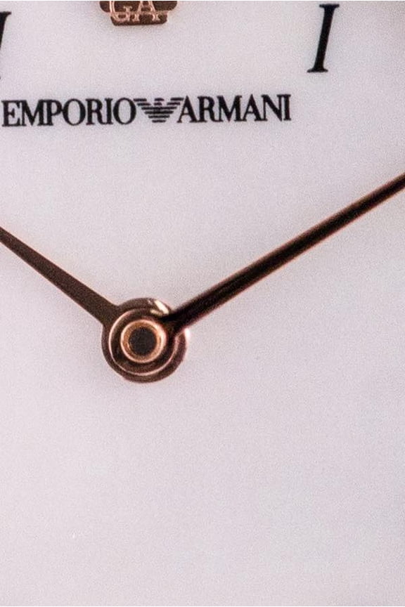 Emporio Armani AR11356 30 mm Rose Gold-Tone Leather Watch for Womens, Stainless Steel