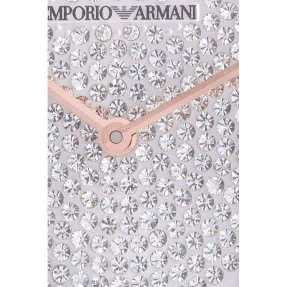 Emporio Armani AR11387 32 mm Rose Gold-Tone Leather Watch for Womens, Stainless Steel