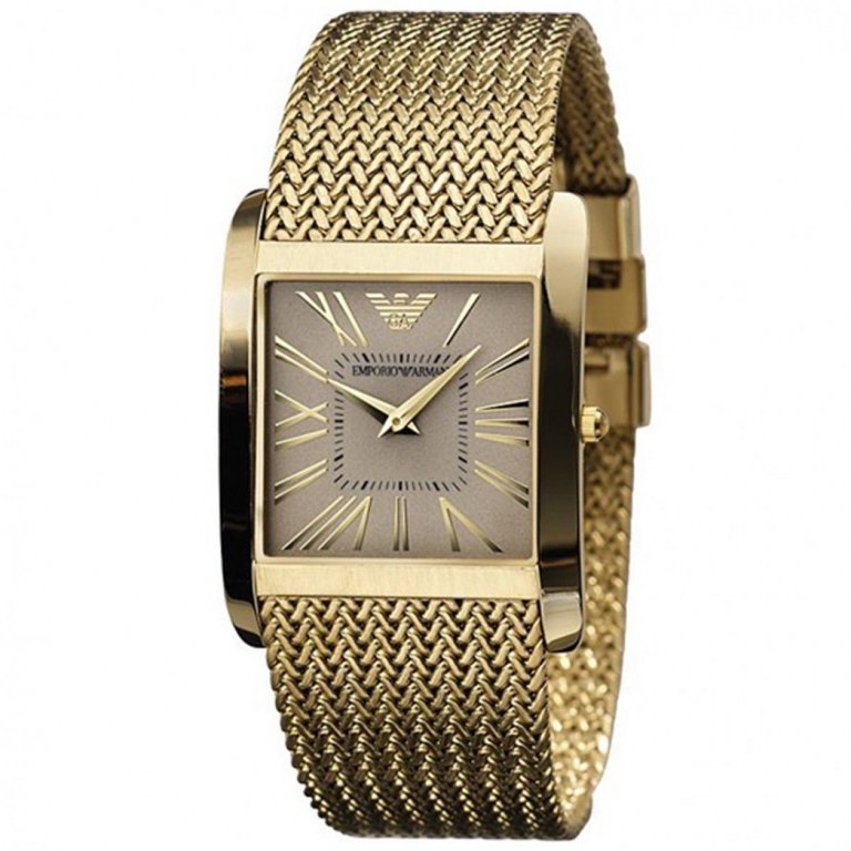 Emporio Armani Mesh Women’s Watch Emporio Armani Retro Mother of Pearl Dial Silver Mesh  main image 2