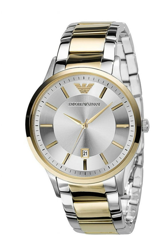AR2449 Mens Dress Gold Silver Dial Watch