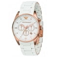 thumbnail image 1 of Emporio Armani AR5920 Sport White and Rose Gold Chronograph Womens Watch, 1 of 5