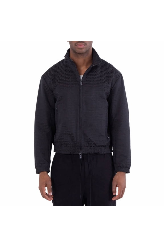 All-Over Jacquard Logo Blouson, Brand Size 50 ( US Size 40 )