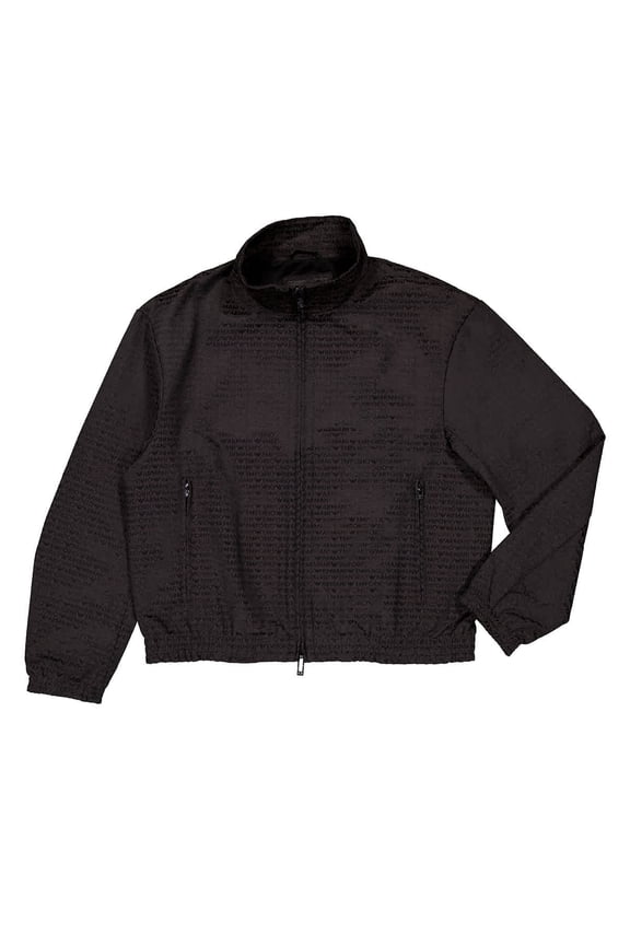 All-Over Jacquard Logo Blouson, Brand Size 52 ( US Size 42 )