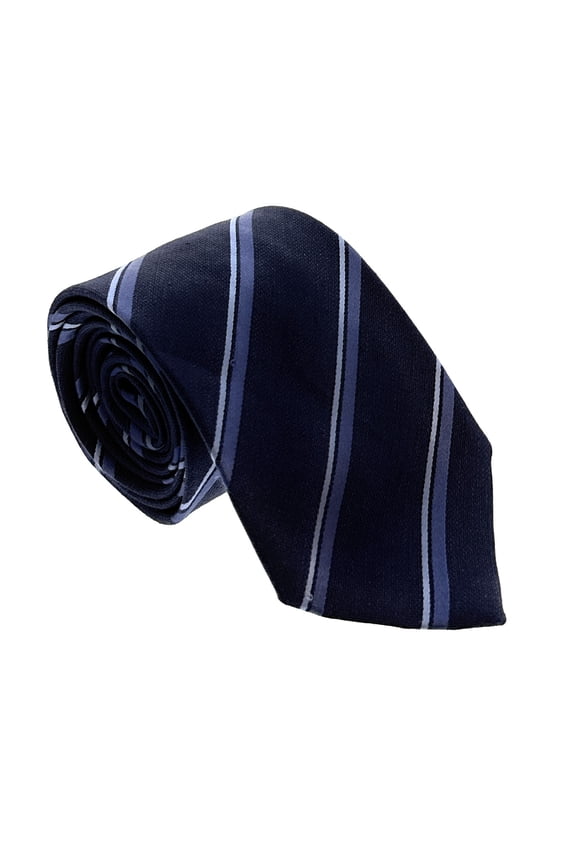 Blue Regimental Stripe Men's Tie, 3" for Mens
