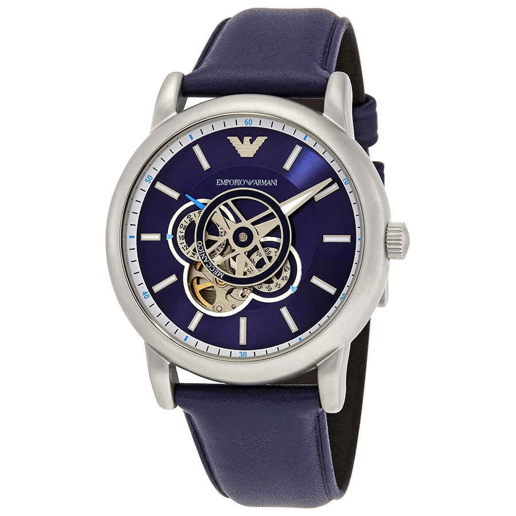 Men\'s Emporio Chronograph Automatic Blue Armani Dial Watch AR60011