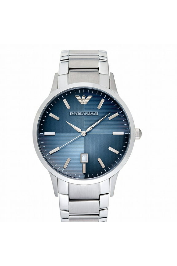 Classic Blue Textured Dial Men's Watch 43mm AR2472