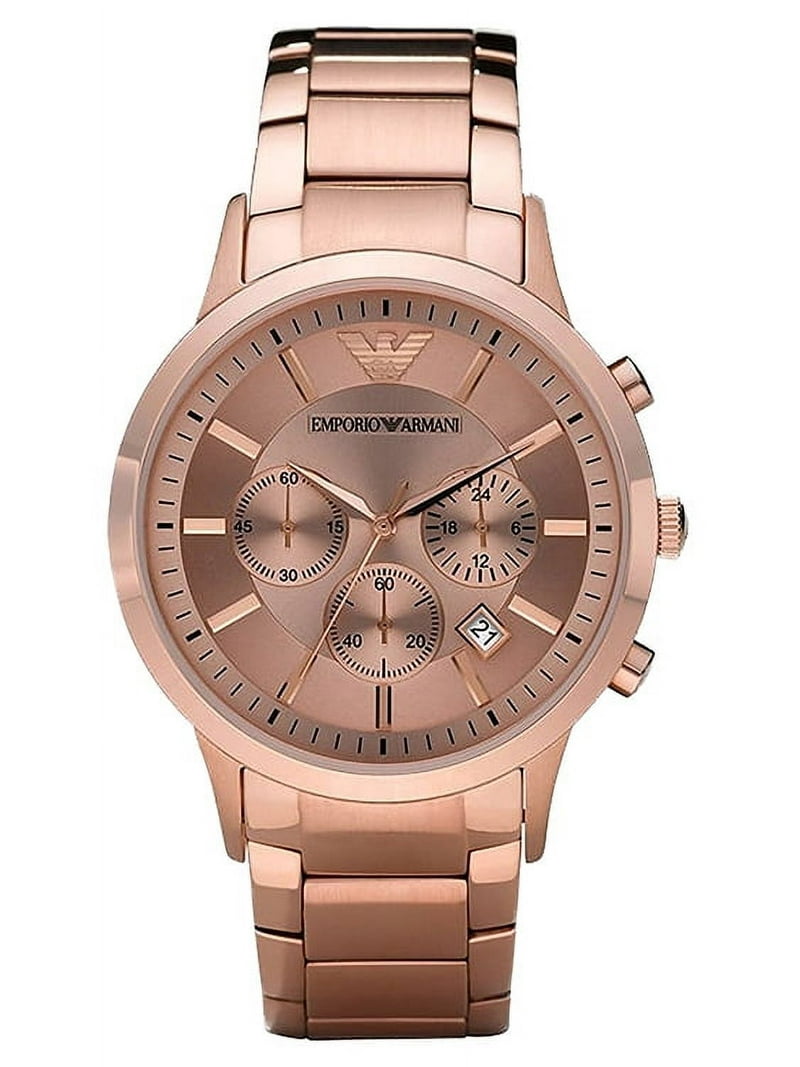 EMPORIO ARMANI ローズゴールド 時計 Emporio Armani Classic Men's Chronograph Rose Gold-Tone S. Steel