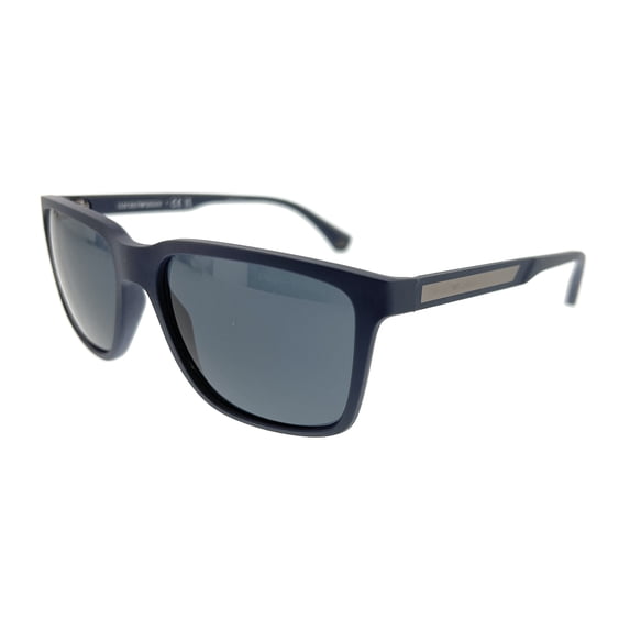 Emporio Armani Dark Blue Rectangular Men's Sunglasses EA4047 508880 56