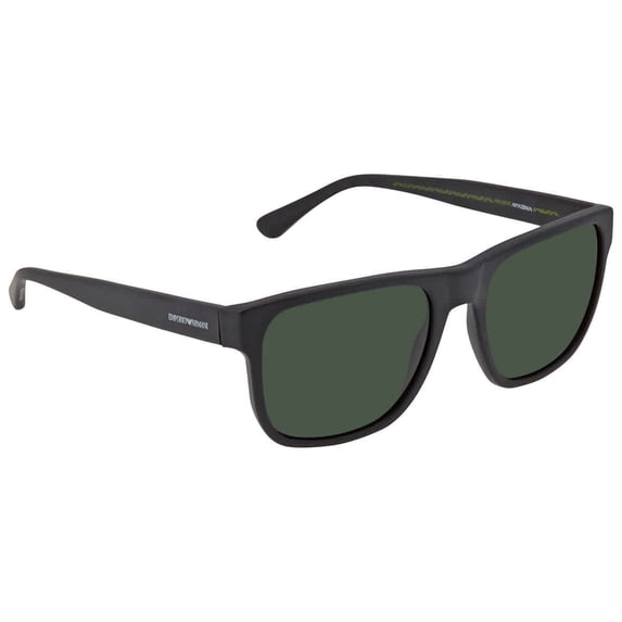 Emporio Armani Dark Green Square Men's Sunglasses EA4163 589871 56