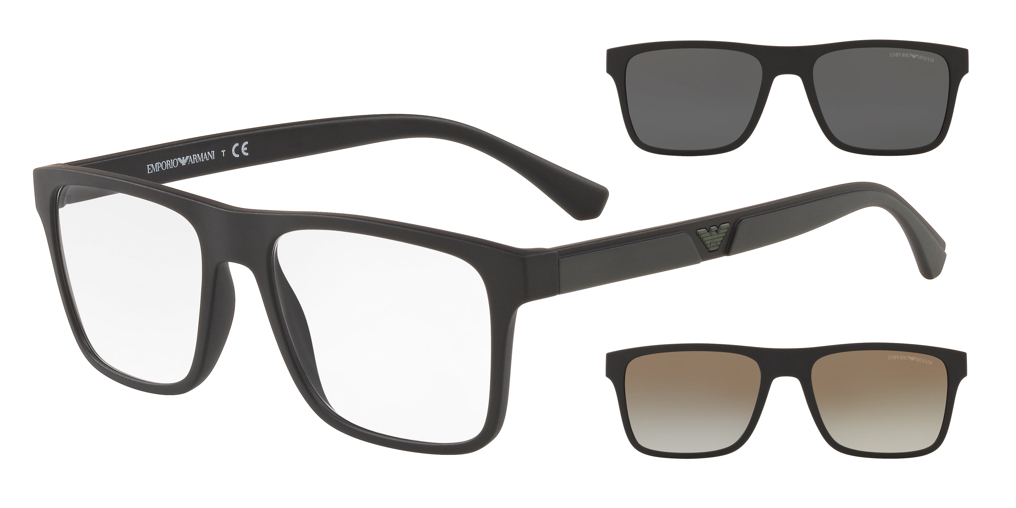 Emporio Armani EA 4115 Plastic Unisex Rectangle Sunglasses  display picture 2