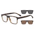 thumbnail image 1 of Emporio Armani EA 4115 Plastic Unisex Rectangle Sunglasses Matte Havana 54mm Adult, 1 of 4