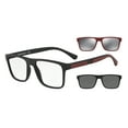 thumbnail image 1 of Emporio Armani EA 4115F Plastic Unisex Rectangle Sunglasses Matte Black 54mm Adult, 1 of 3