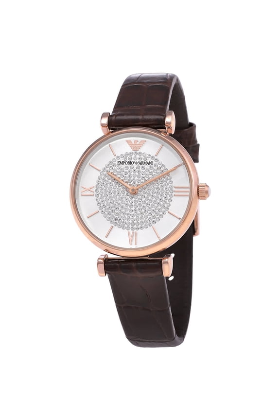 Elegant Bordeaux Leather Watch for Women