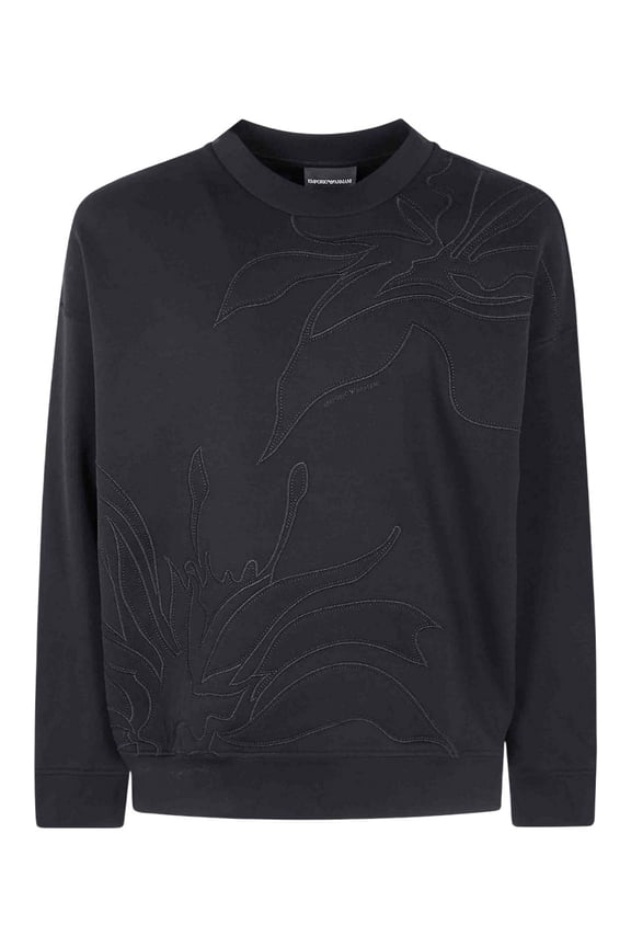 Embroidered-Design Sweatshirt, Size Medium