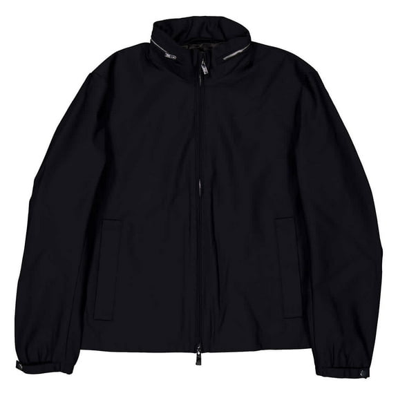 Emporio Armani Essentials Full-Zip Nylon Jacket with Stowaway Hood, Brand Size 50 ( US Size 40 )