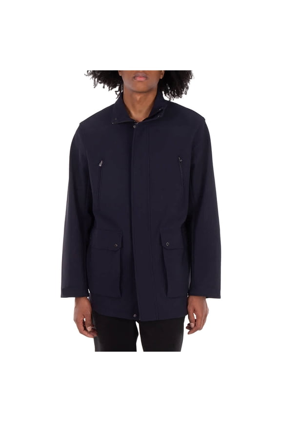 Flap-Pocket Long-Sleeve Jacket, Brand Size 54 (US Size 44)