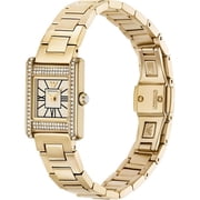 Emporio Armani Genni Womens White Dial Gold-Tone Quartz Watch AR11663