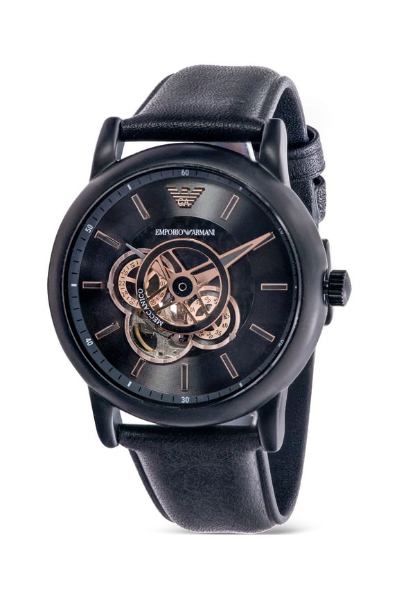 Emporio Armani Leather Automatic Mens Watch AR60012