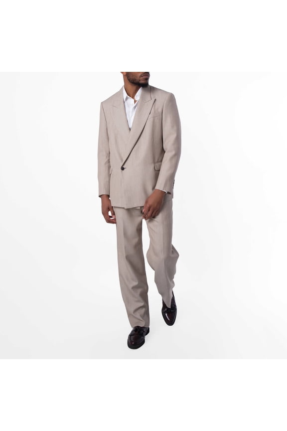 Loose-Fit Virgin Wool Suit, Brand Size 50 ( US Size 40 )